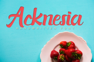 Acknesia: A Bold, Hand-Lettered Script for Impactful Design