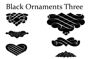 Black Ornaments Three: A Stylish Addition to Modern Design
