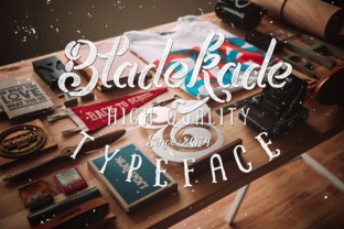Bladekade: A Hand-Drawn Stencil Font for Creative Expression