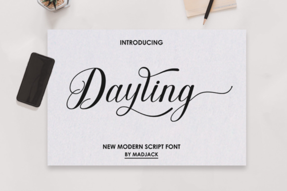 Dayling Script: A Sweet Hand Lettered Font