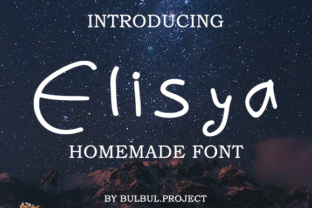 Elisya: A Stylish Handmade Font
