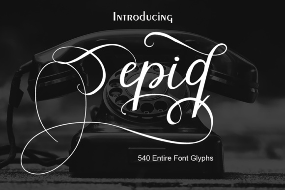 Epiq: A Modern Calligraphy Font for Creative Expression