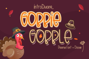 Gobbie Gobble: A Handwritten Thanksgiving Font for Creative Expression