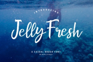 Jelly Fresh: A Modern Brush Font for Creative Expression