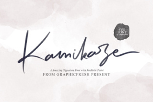 Kamikaze: A Signature Font with a Bold, Painted Identity