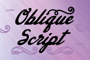 Oblique Script: A Stylish Font for Creative Expression