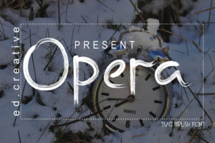 Opera: A Brush SVG Font for Modern Design