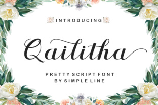 Qailitha Script: A Dynamic Brush Font for Creative Expression