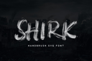 Shirk: A Bold Brush Stroke Font for Creative Design