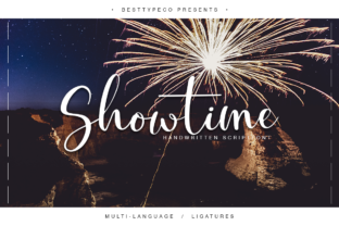 Showtime: A Beautiful Handmade Calligraphy Font for Creative Projects