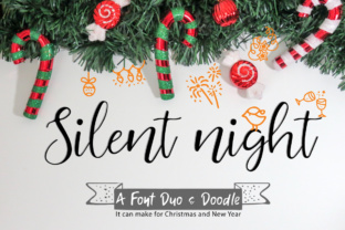 Silent Night Duo: Elegant Typography for Every Need