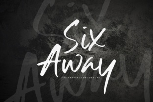Six Away: A Handmade Brush Font with Character