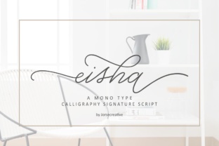 The Eisha Script: A Modern Handwritten Calligraphic Font for Creative and Professional Excellence