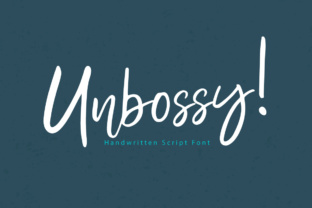 Unbossy: A Handwritten Script with Personality