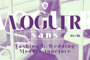 Voguer: The Elegant High-Contrast Sans-Serif Font for Modern and Vintage Aesthetics