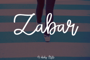 Zabar: A Handwritten Font That Elevates Your Creative Projects